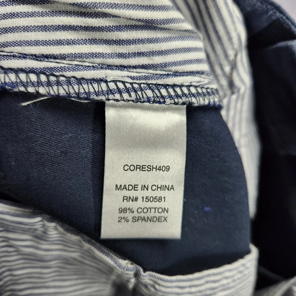 Flag & Anthem Mens Navy Blue Chino Shorts Size 34 CORESH409 Stretch‎ Flat Front